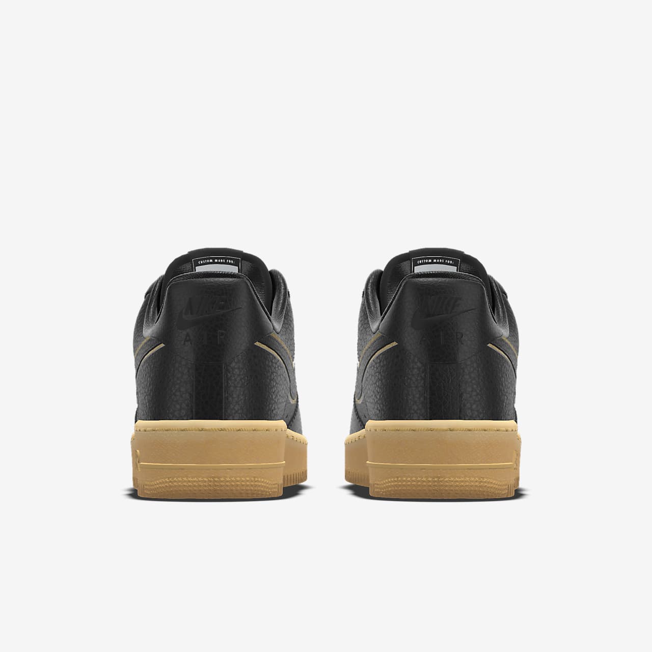 Black gum sole air force ones hotsell