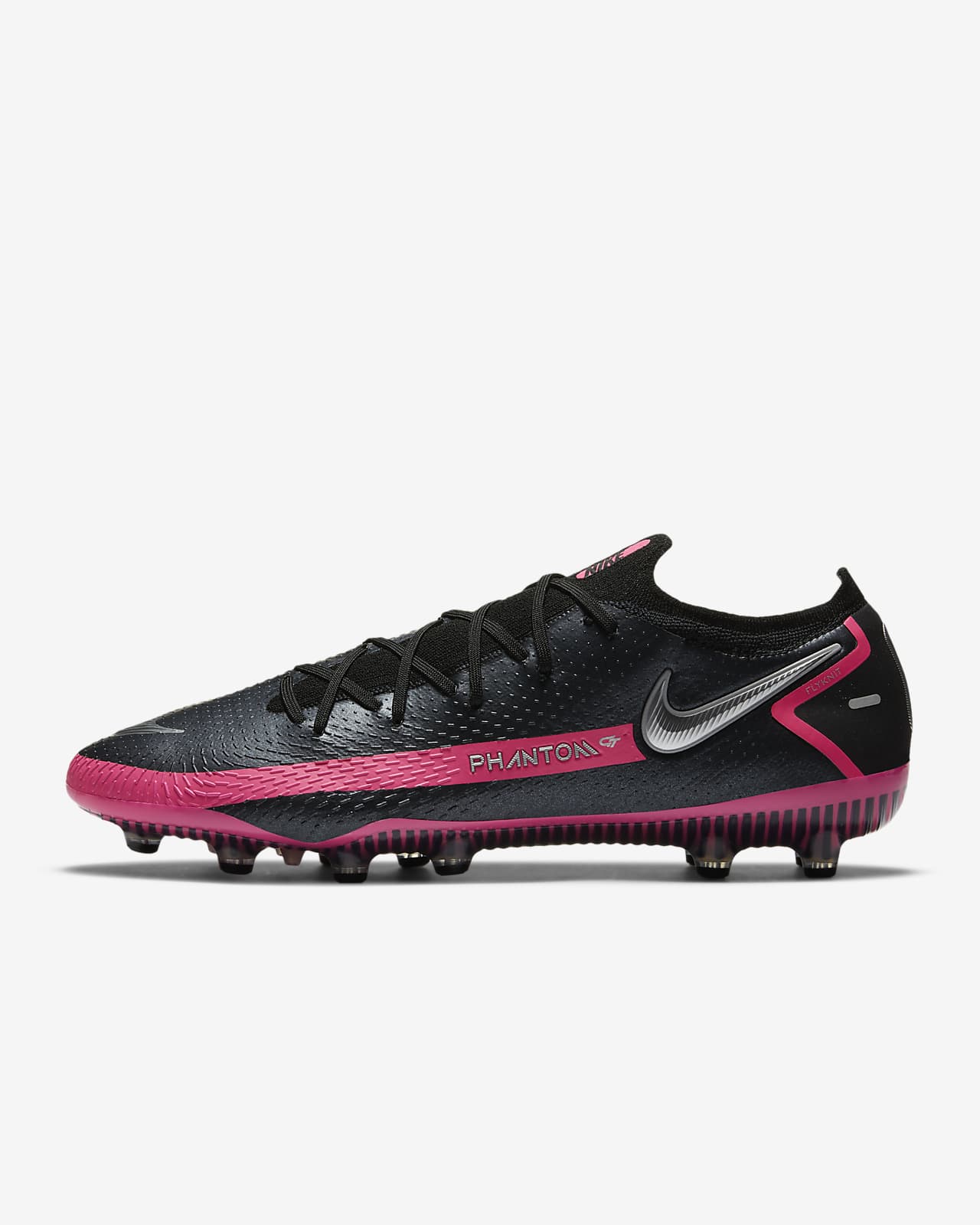 black and pink nike football boots