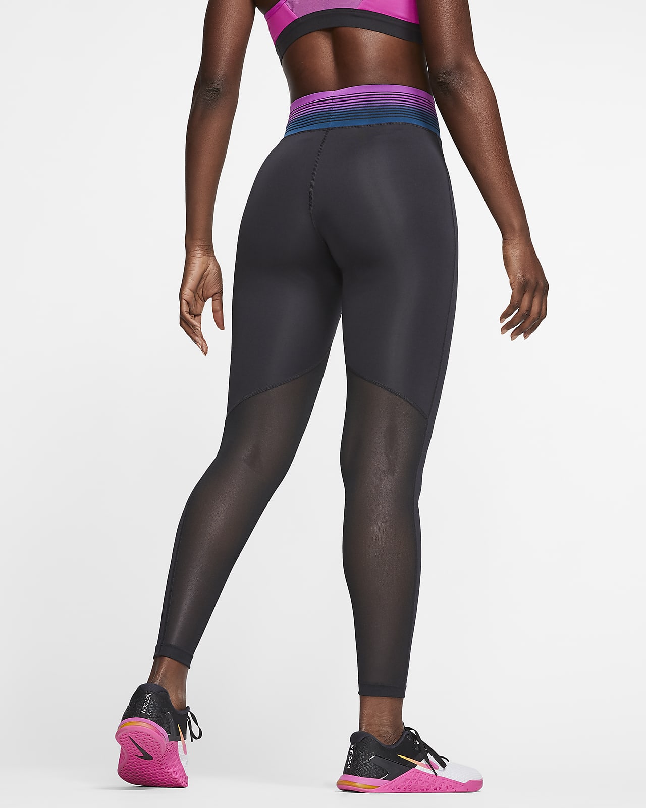 nike pro leggings mesh