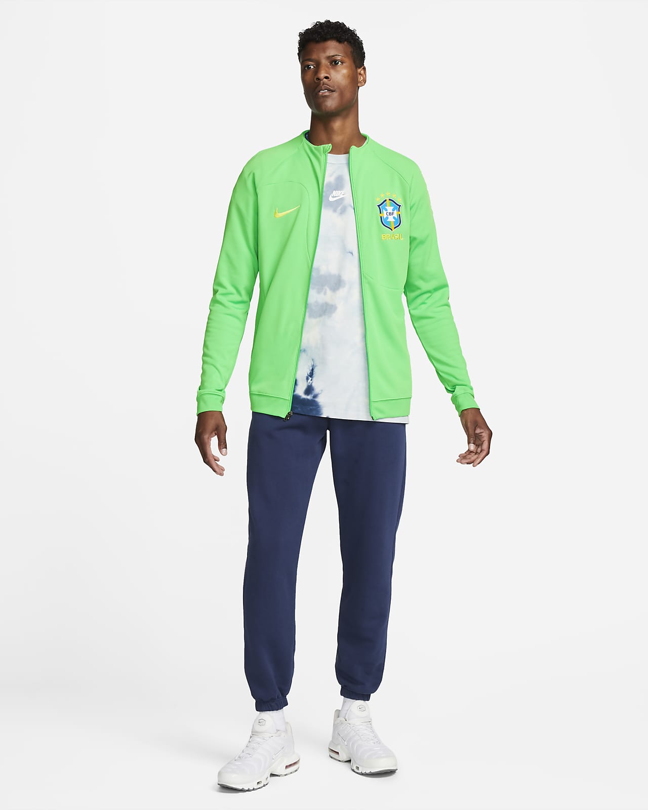 Brazil National Team Nike 2022 Academy Pro Anthem Performance Raglan  Full-Zip Jacket - Blue/Green