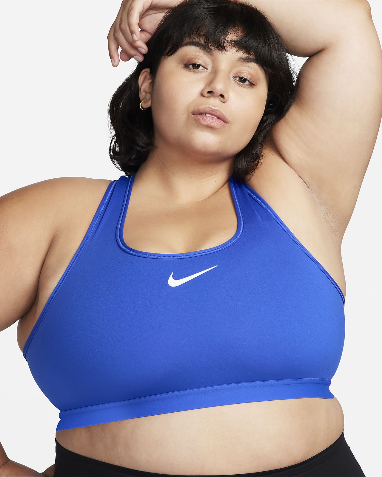 Nike Swoosh High Support justerbar sports-BH med polstring til dame. Nike NO