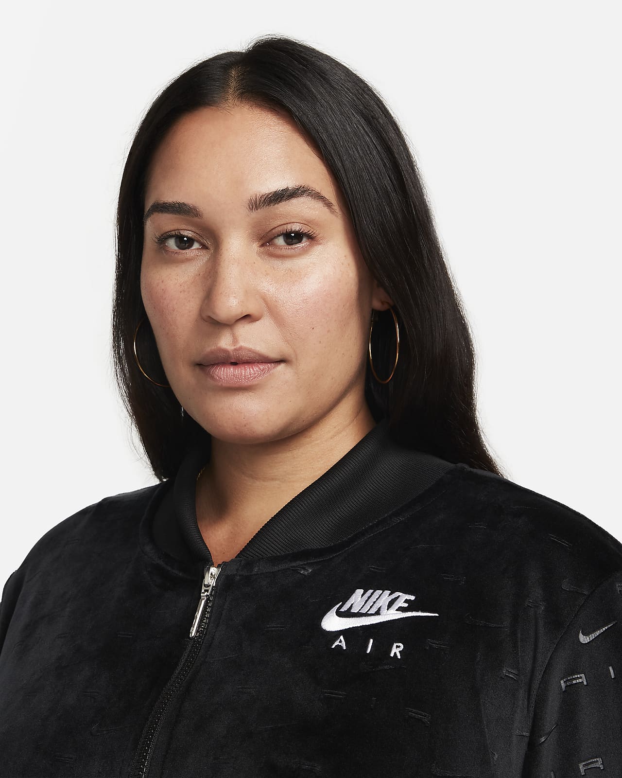 nike velour jacket women's