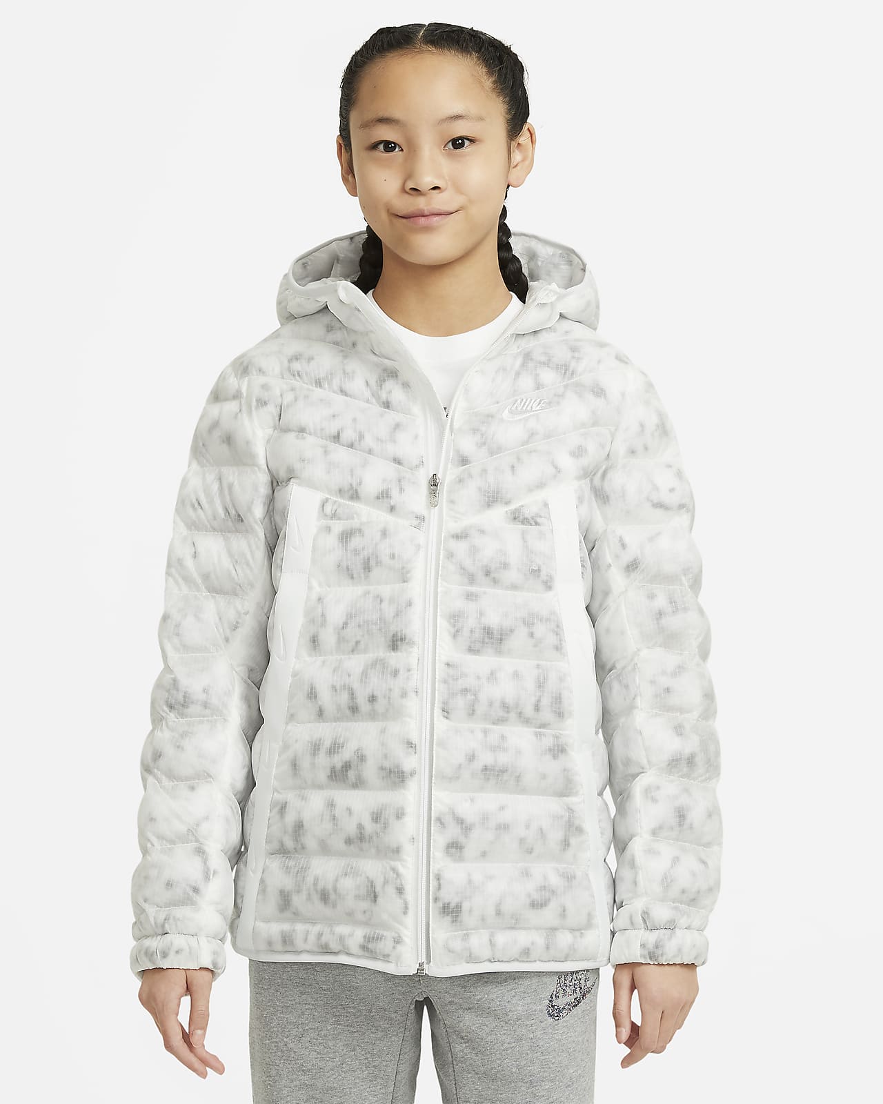 nike marble coat