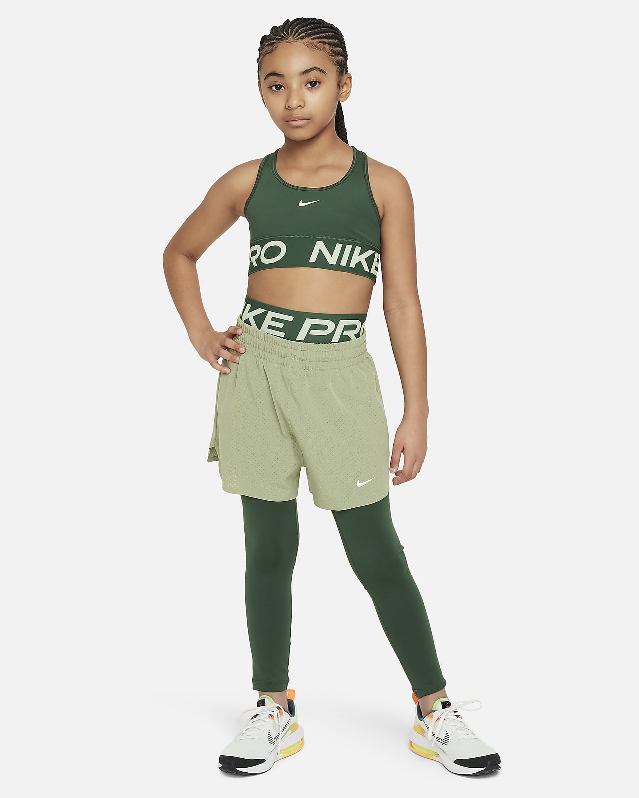 Girls Bras & Leggings White Sports Bras. Nike ID
