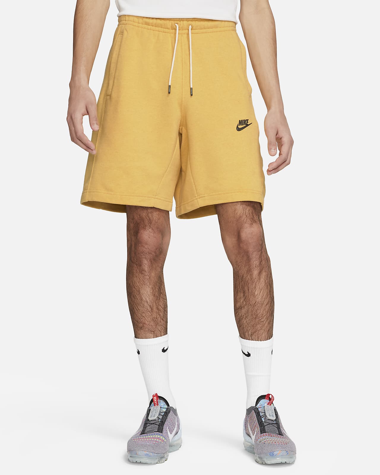 mens nike air fleece shorts