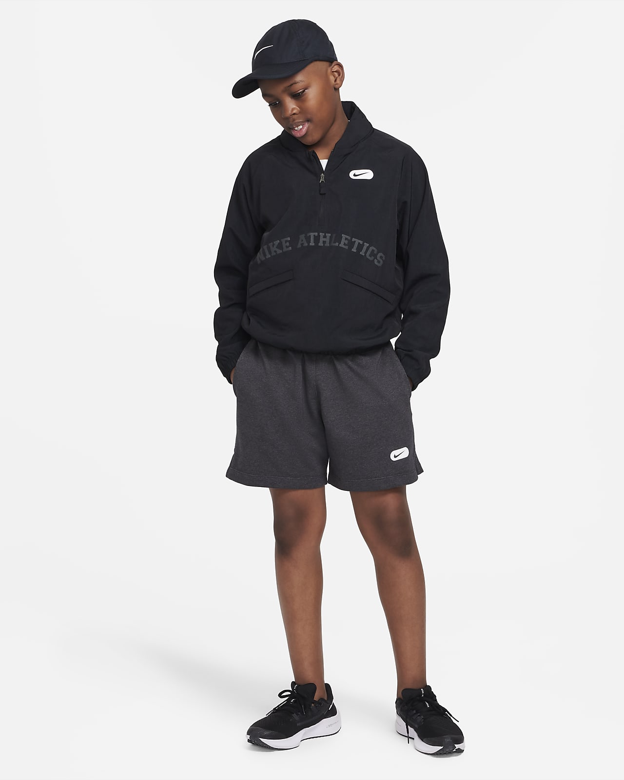 Nike Athletics Repel Older Kids' (Boys') 1/2-Zip Training Hoodie ...