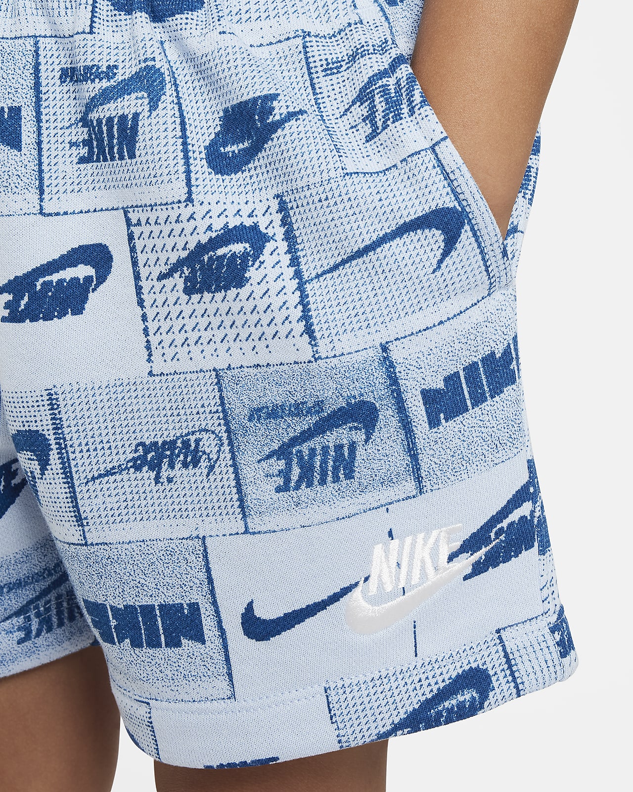 Nike Toddler Club Printed Sportswear Shorts.