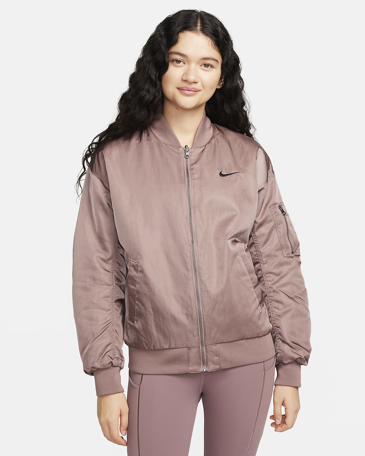 Nike Sportswear Women\'s Reversible Varsity Bomber Jacket.