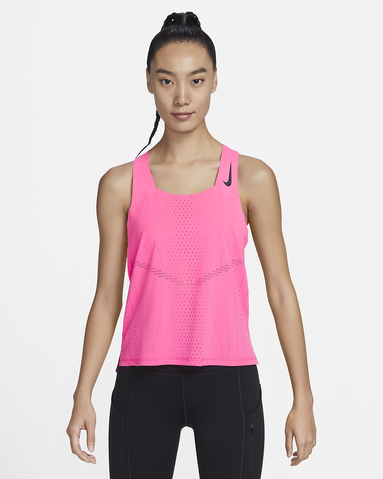 เสื้อกล้ามวิ่งแข่งผู้หญิง Nike Dri-FIT ADV AeroSwift