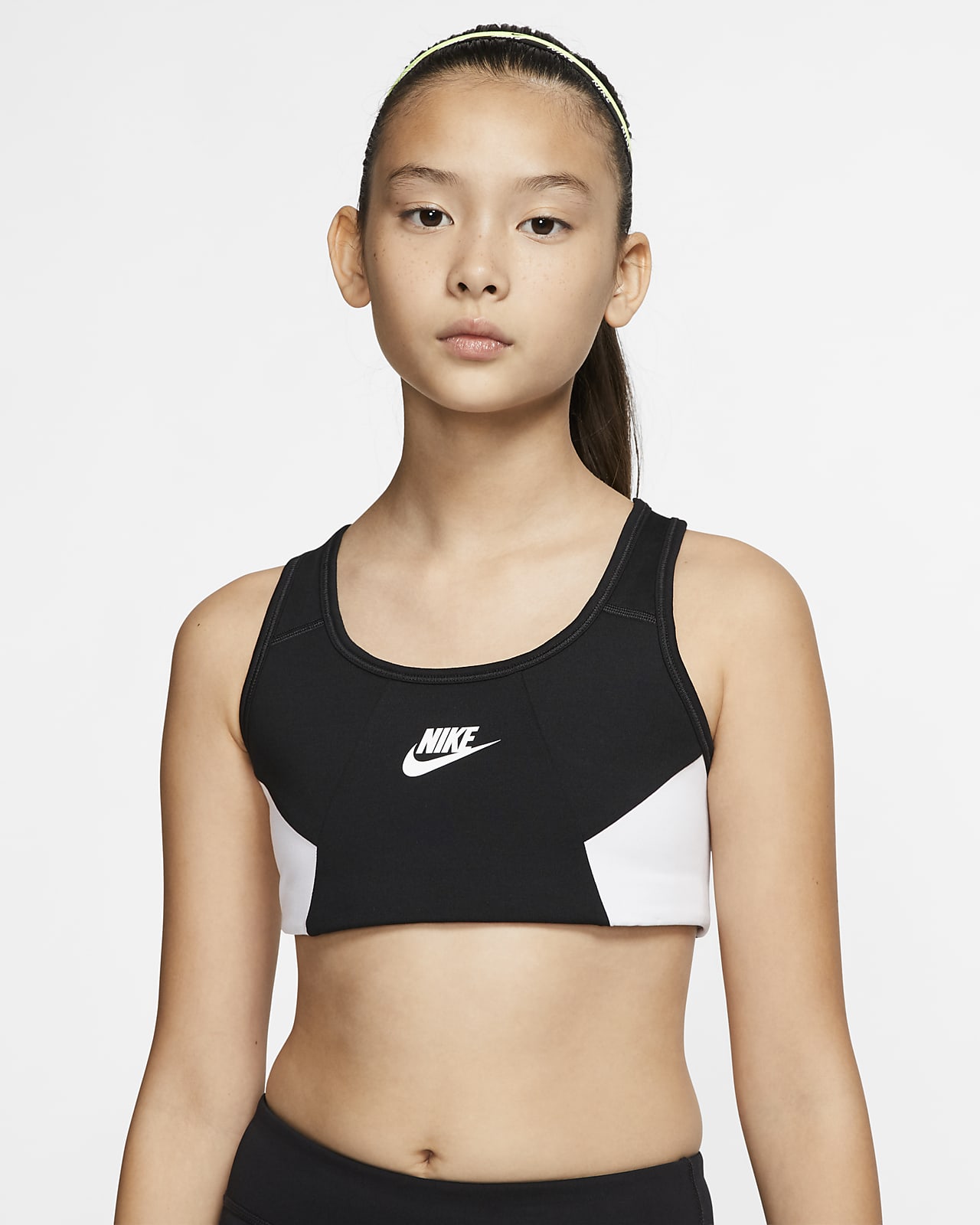 Sujetador deportivo para niñas talla grande Nike. Nike.com