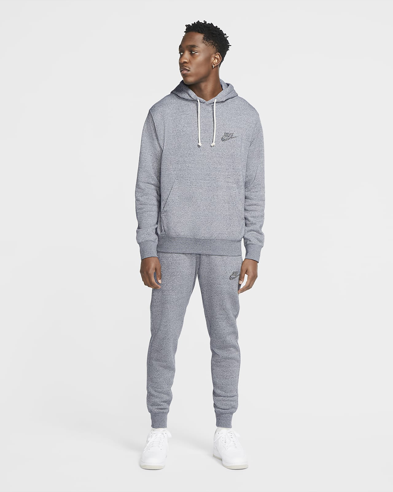 grey nike sportswear hoodie