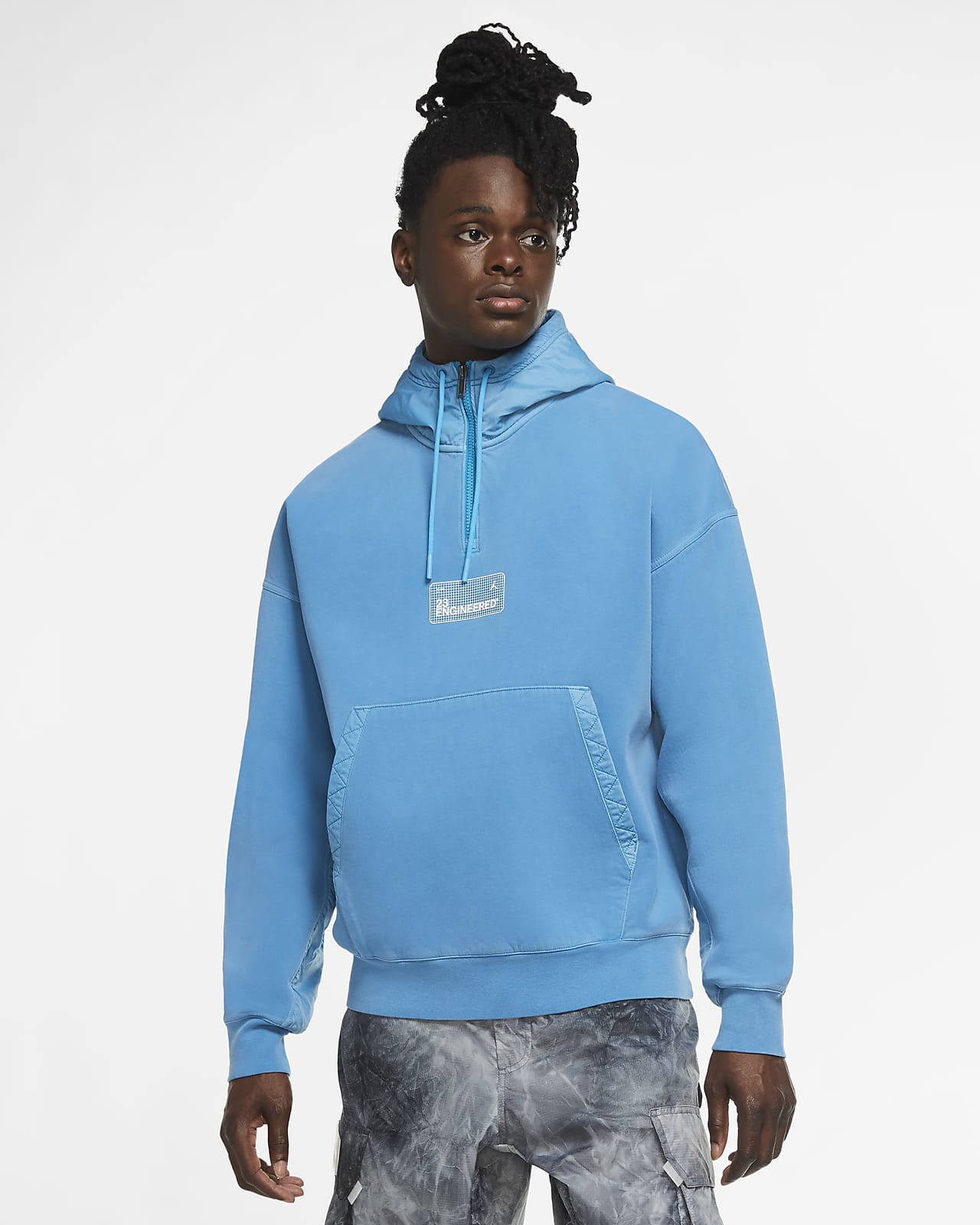 nike fleece hoodie blue