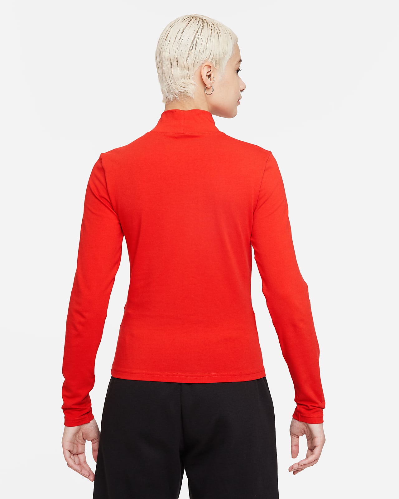 red nike long sleeve women's