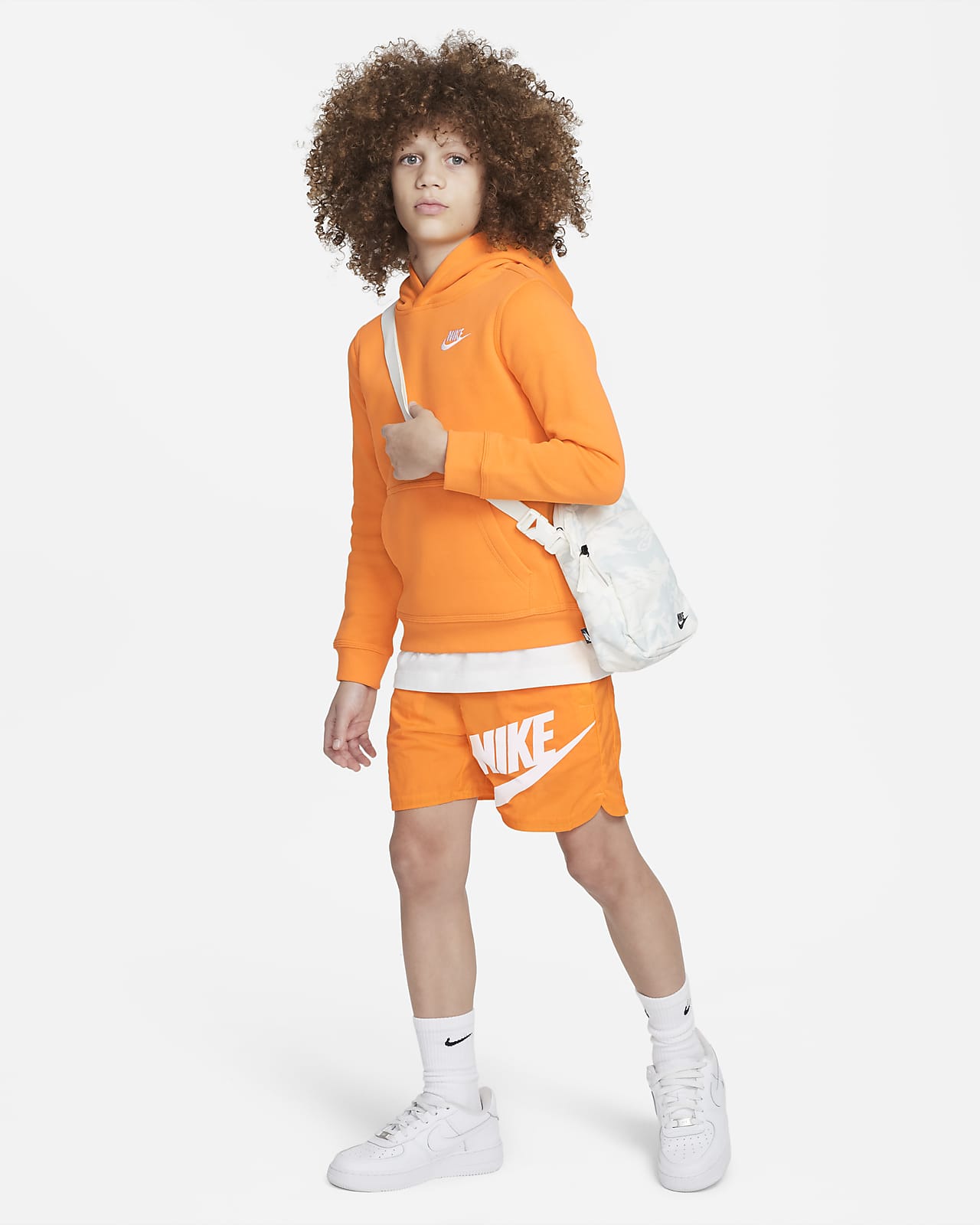 Short nike 2024 orange femme