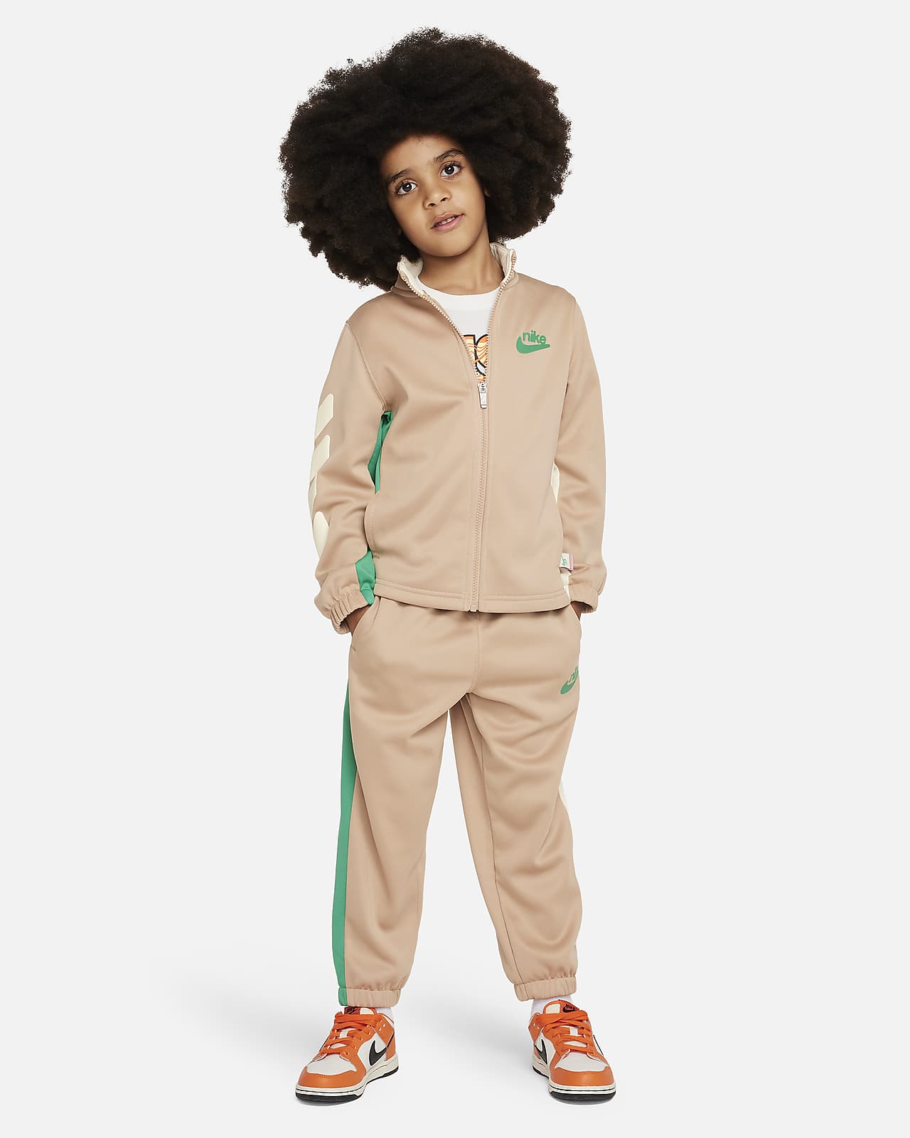 Nike Dri-FIT Colorblocked Little Kids' 2-Piece Full-Zip Set