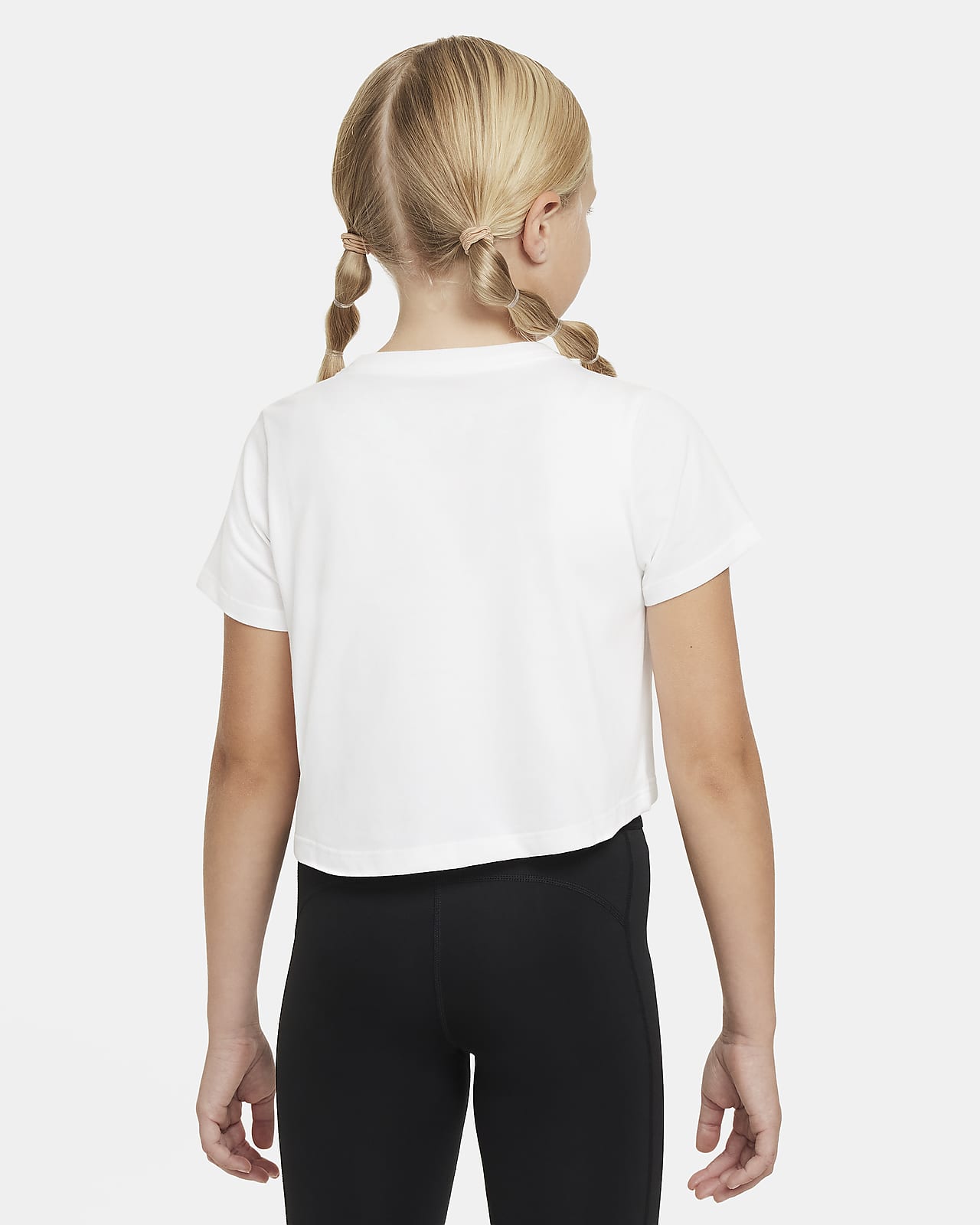Nike Pro Dri-FIT rövidített póló nagyobb gyerekeknek (lányoknak)