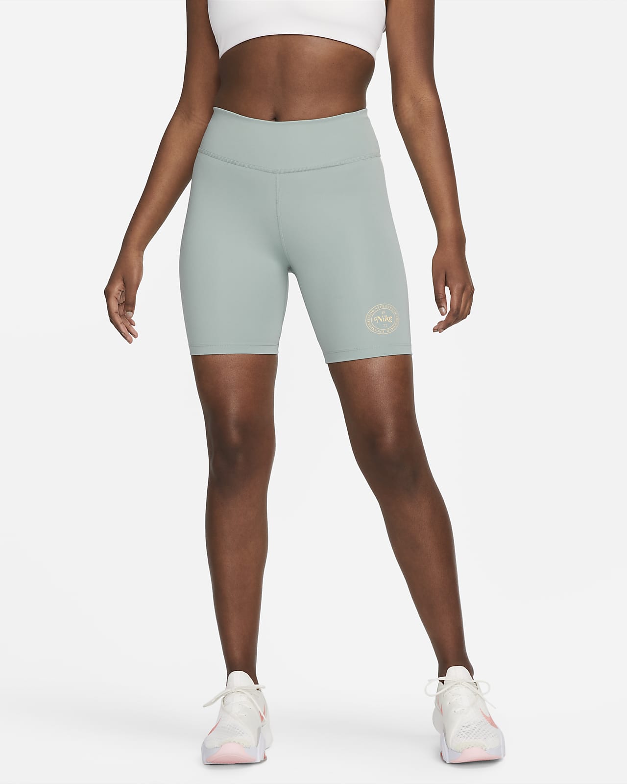 Nike One Heritage Women's Mid-Rise 7 Biker Shorts.