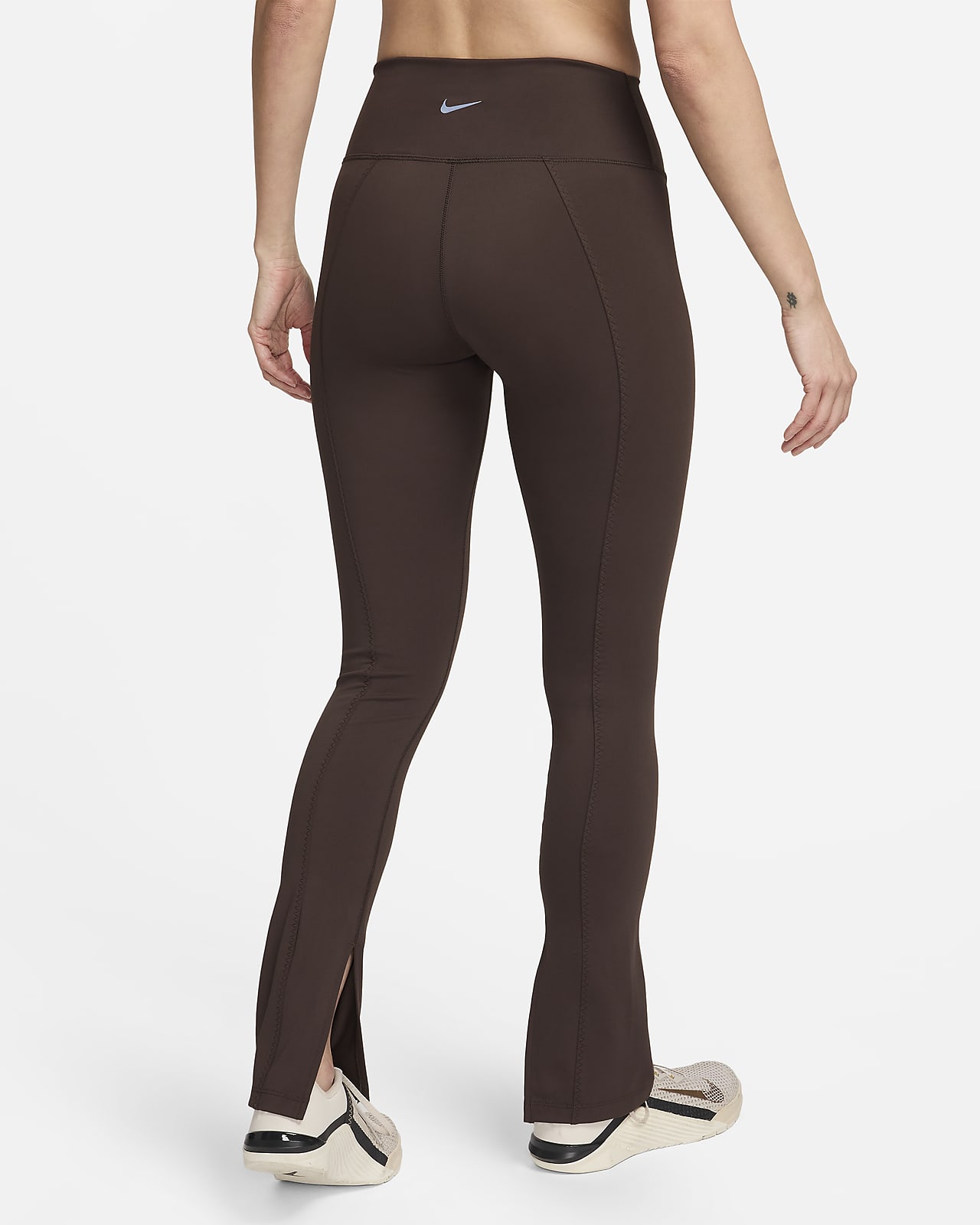 Buy Nike Brown Air Essential High Waisted Flare Leggings from Next