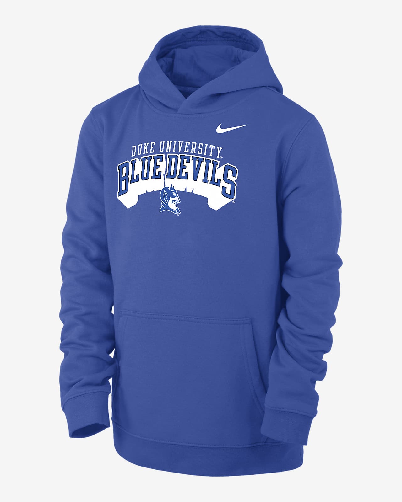 Duke Club Fleece Big Kids' (Boys') Nike College Pullover Hoodie