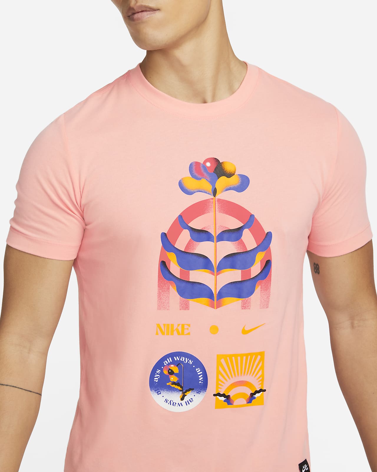 nike dri fit pink shirt