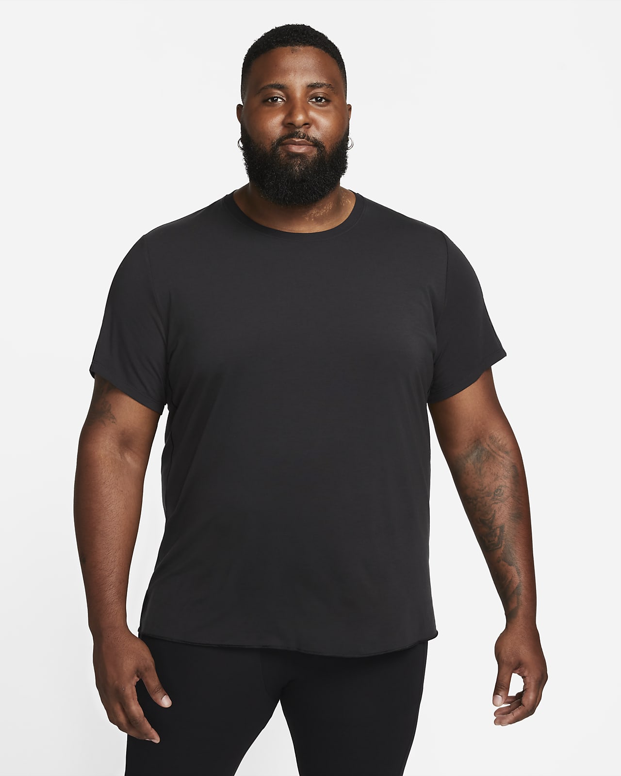 Nike Men's Yoga Dri Fit T-Shirt Training DM7825-530 Size L Lightweight  Stretch