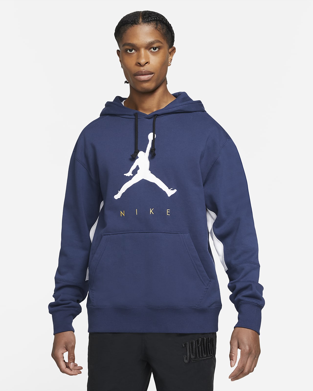 navy blue jordan hoodie