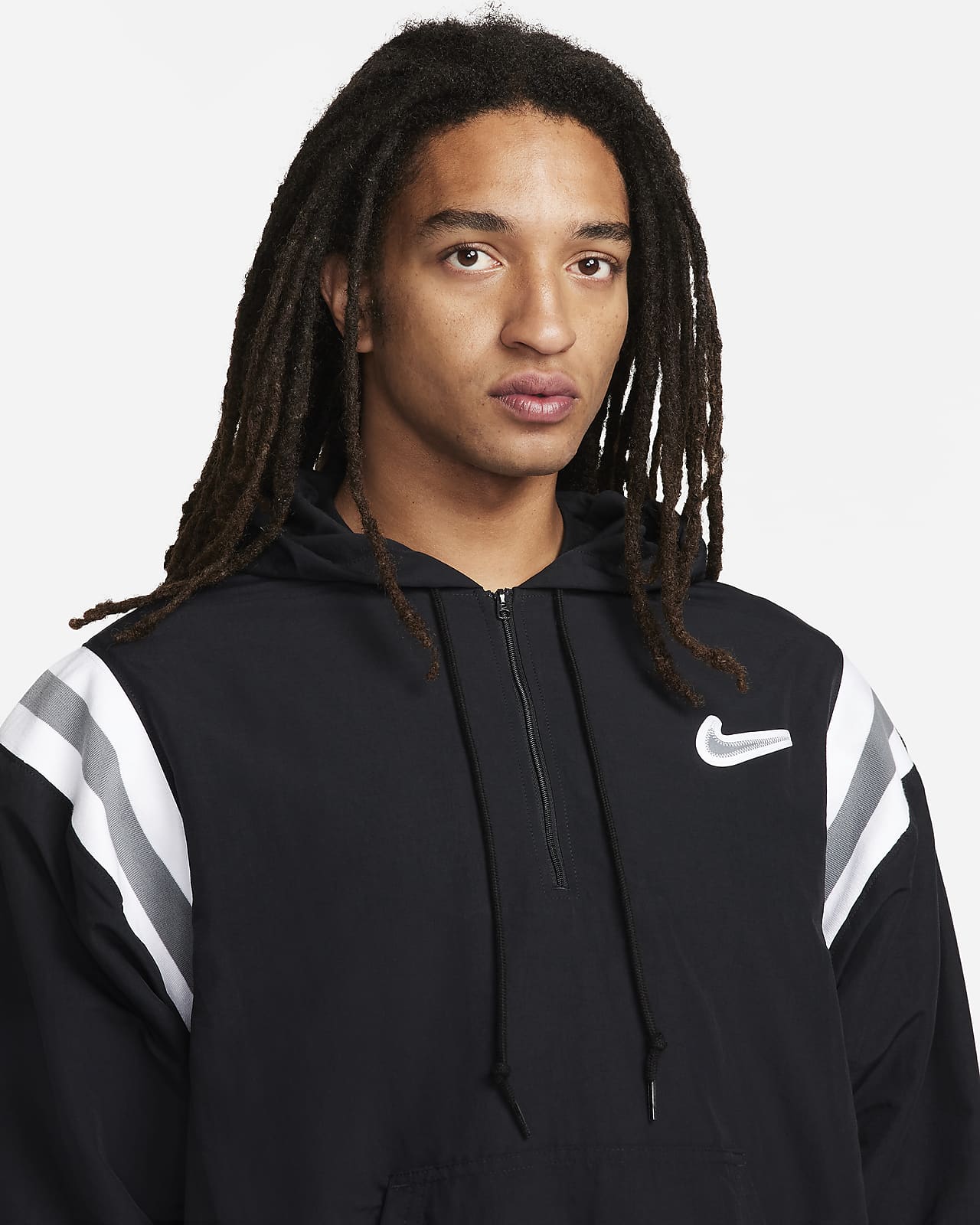 Nike Authentics Men's Woven Lined 1/2-Zip Hoodie