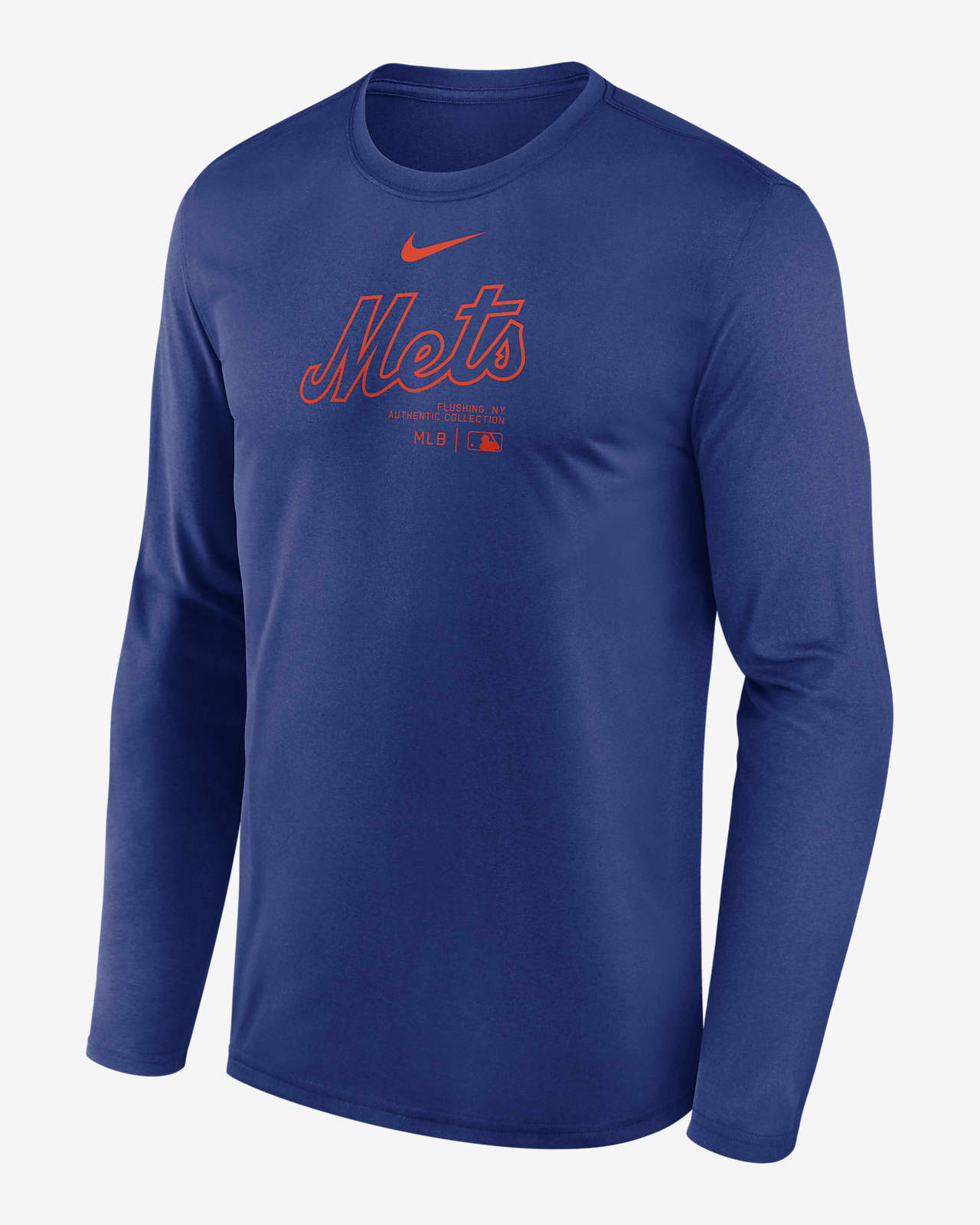 New York Mets Authentic Collection Practice Men's Nike Dri-FIT MLB Long-Sleeve T-Shirt