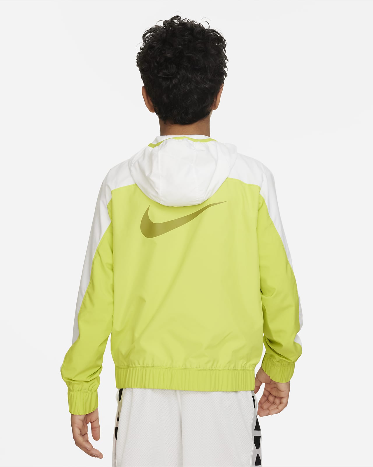 Chamarra de básquetbol para niño talla grande Nike Crossover. 