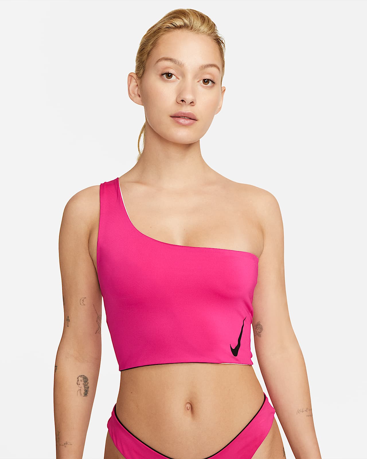 Top de bikini 3 en 1 Nike Color Block para mujer. Nike.com
