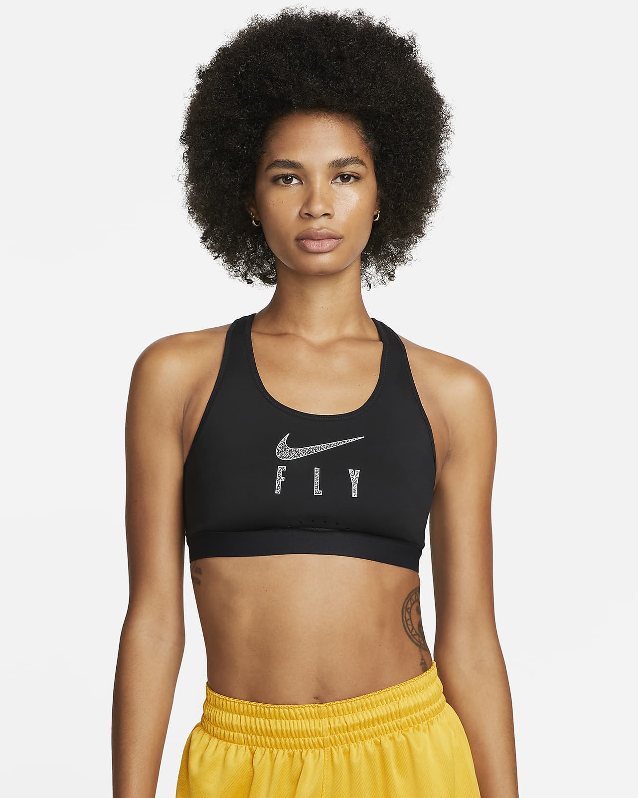 Nike Swoosh Fly Non-padded sport-bh met complete ondersteuning en mesh aan  de achterzijde. Nike NL