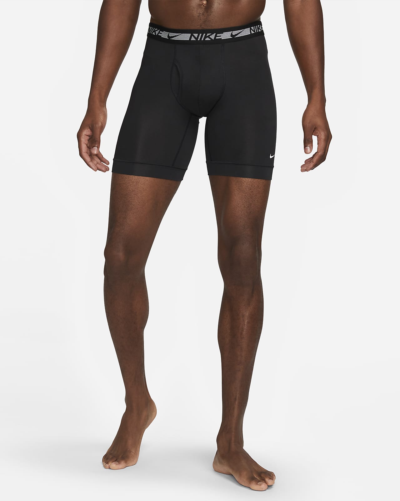 NIKE 3 PACK Men's S Flex Micro Dri-Fit Boxer Briefs Black Underwear NEW