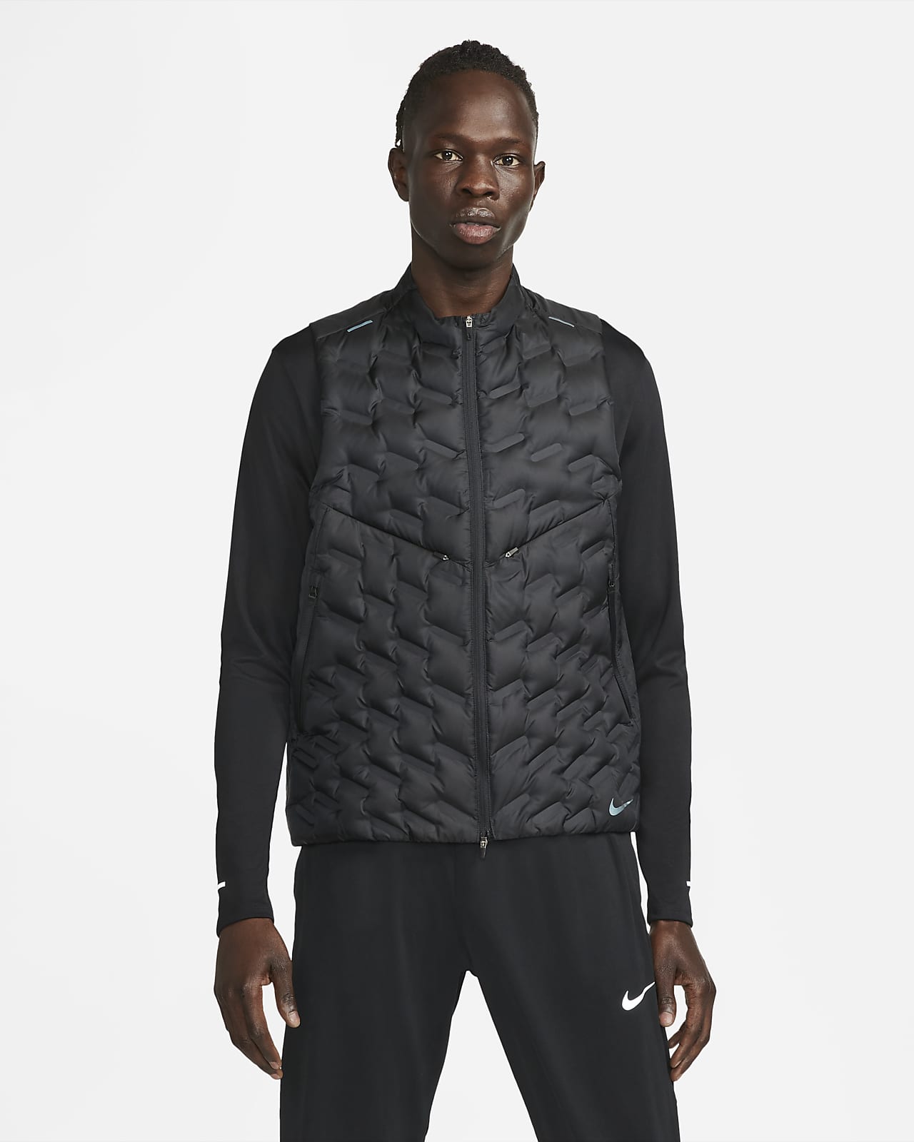 Nike Therma-FIT ADV Repel Hardloopbodywarmer met donsvulling voor heren.  Nike NL