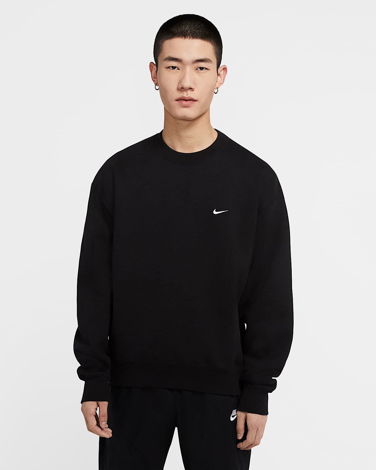 Maglia a girocollo in fleece Nike Solo Swoosh – Uomo. Nike IT