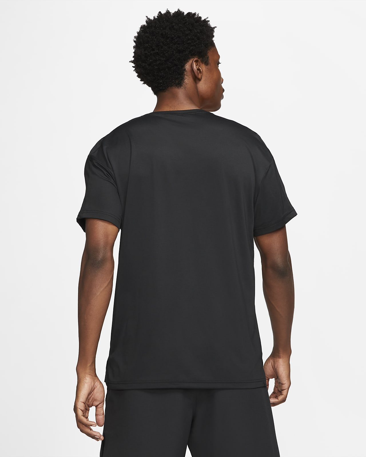 Nike Pro Dri-FIT Camiseta masculina de manga curta Dri-Fit, Ferro  cinza/preto, P