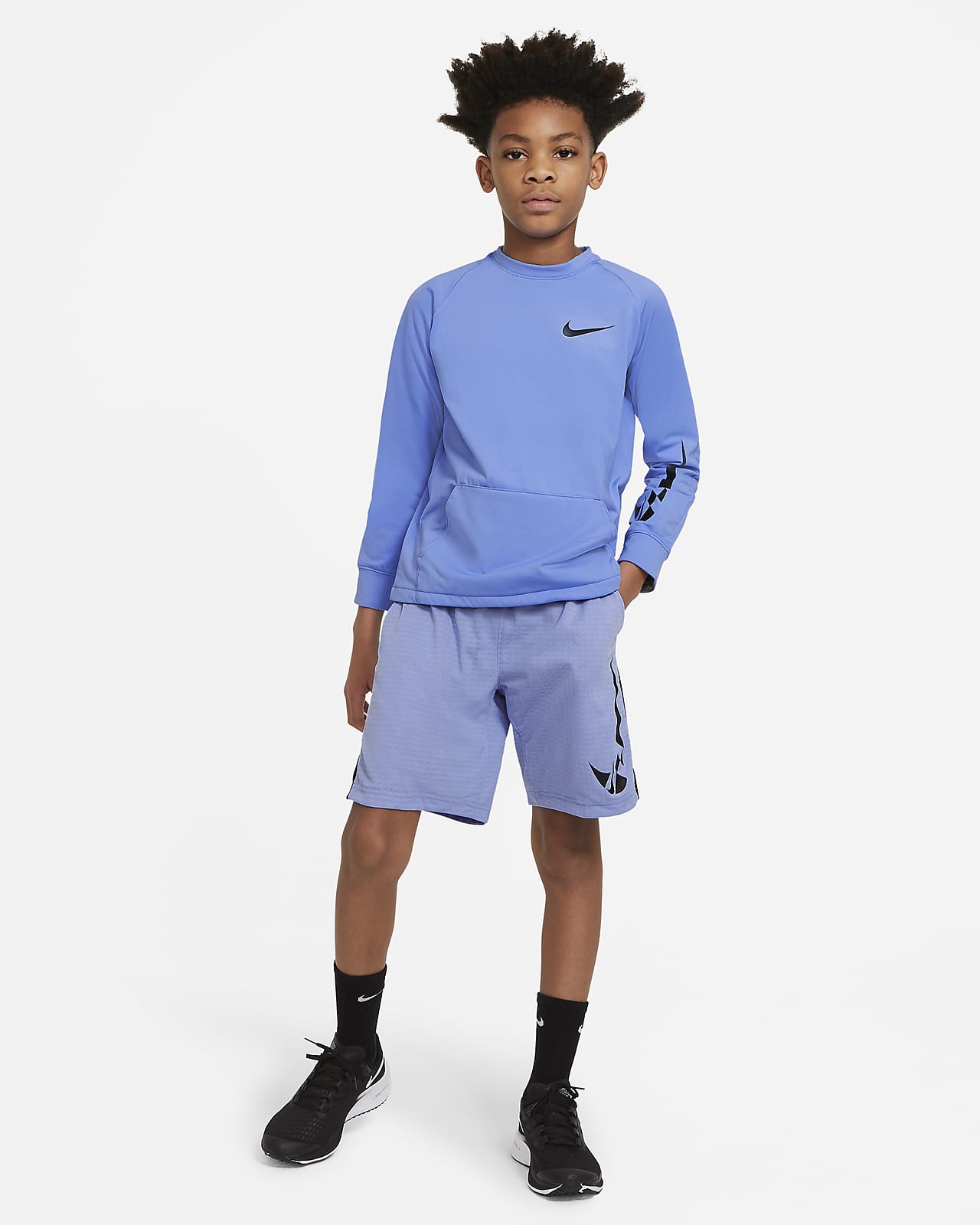 nike fleece training top