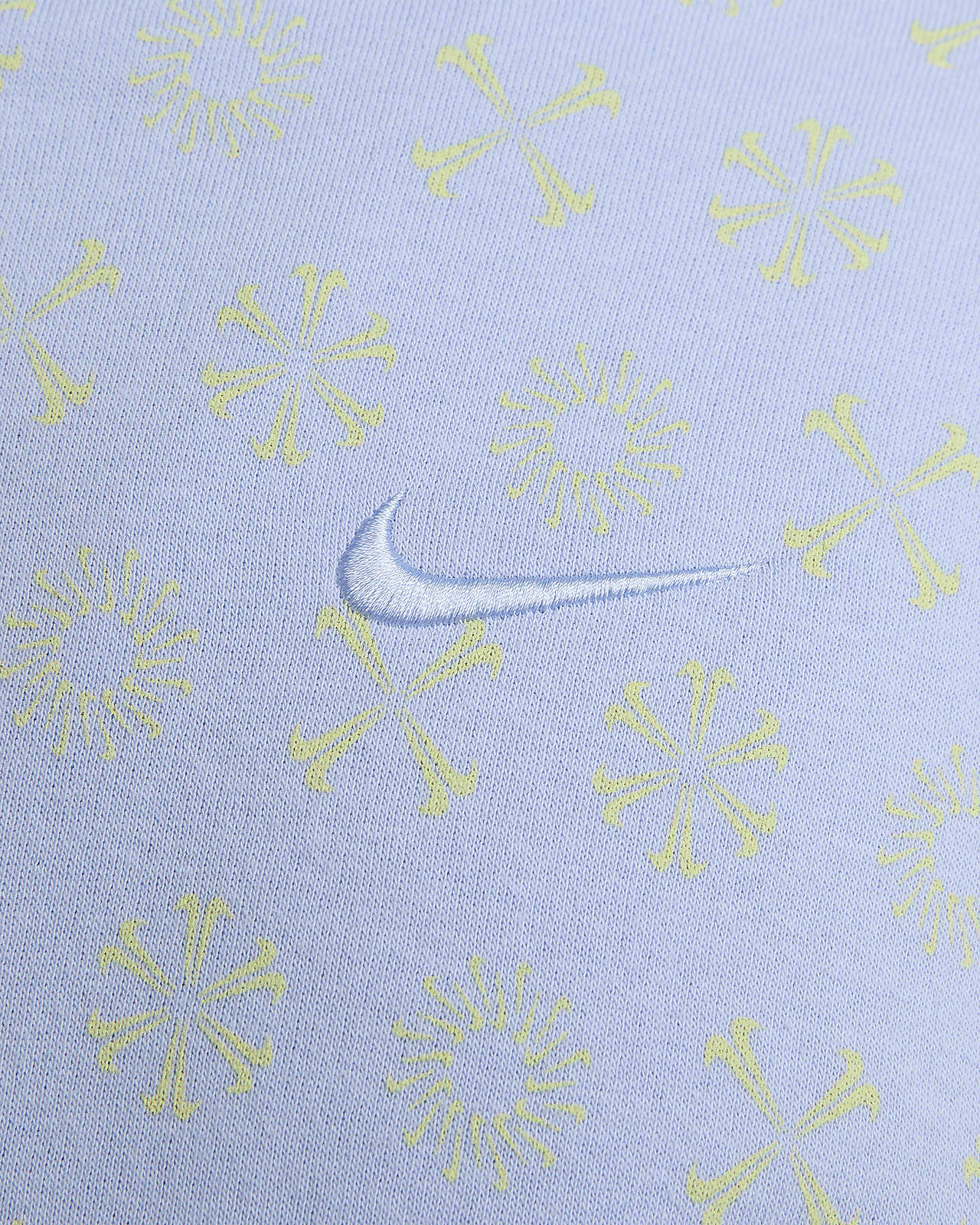 Nike Monogram all-over logo print fleece hoodie in black