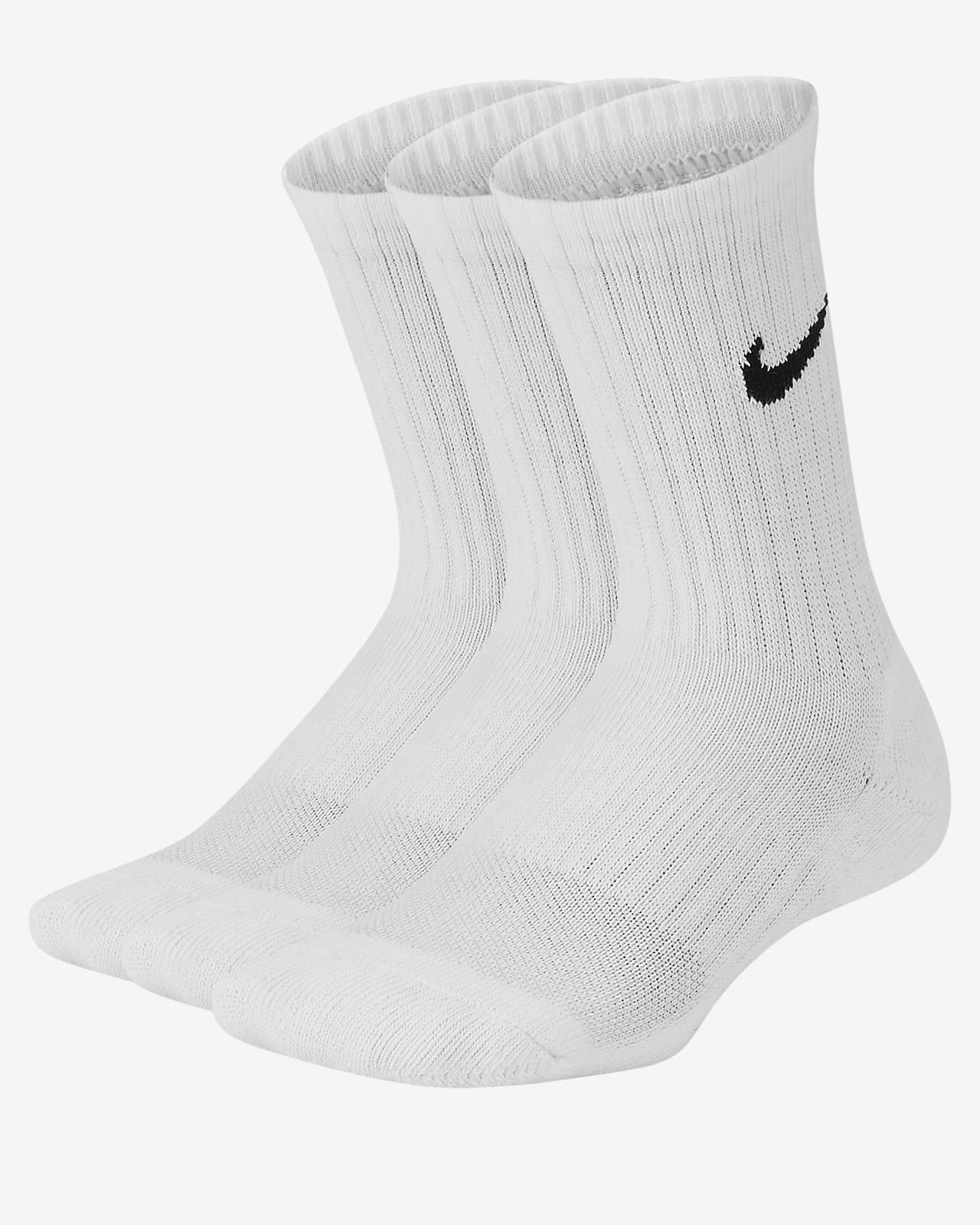 nike dri fit white socks