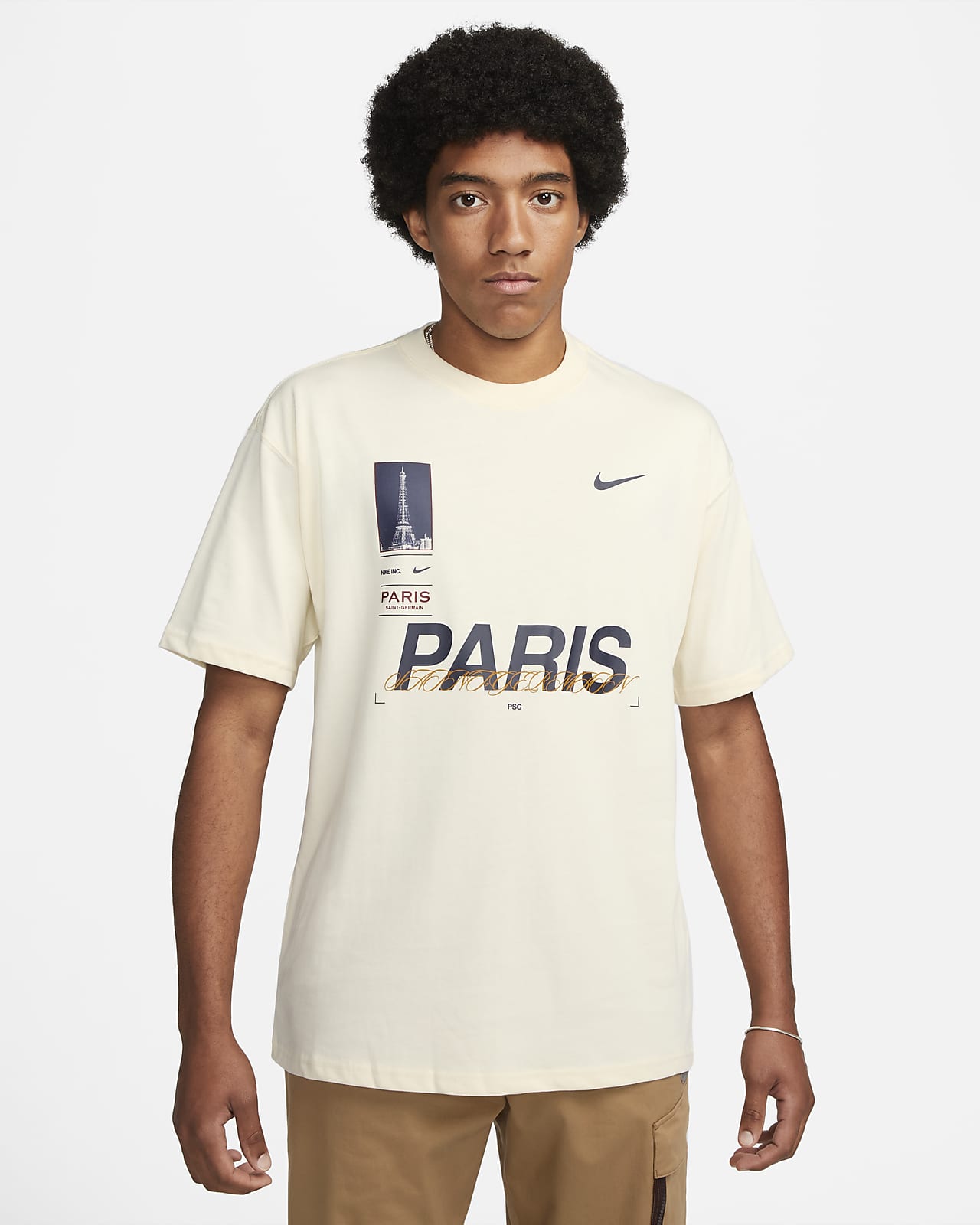 léxico Estricto probabilidad Paris Saint-Germain Men's Nike Max90 Football T-Shirt. Nike UK