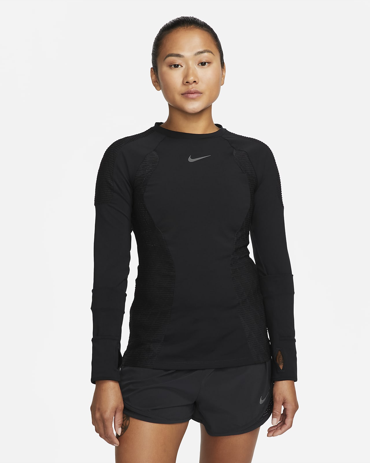เสื้อวิ่งแขนยาวผู้หญิง Nike Dri-FIT ADV Run Division