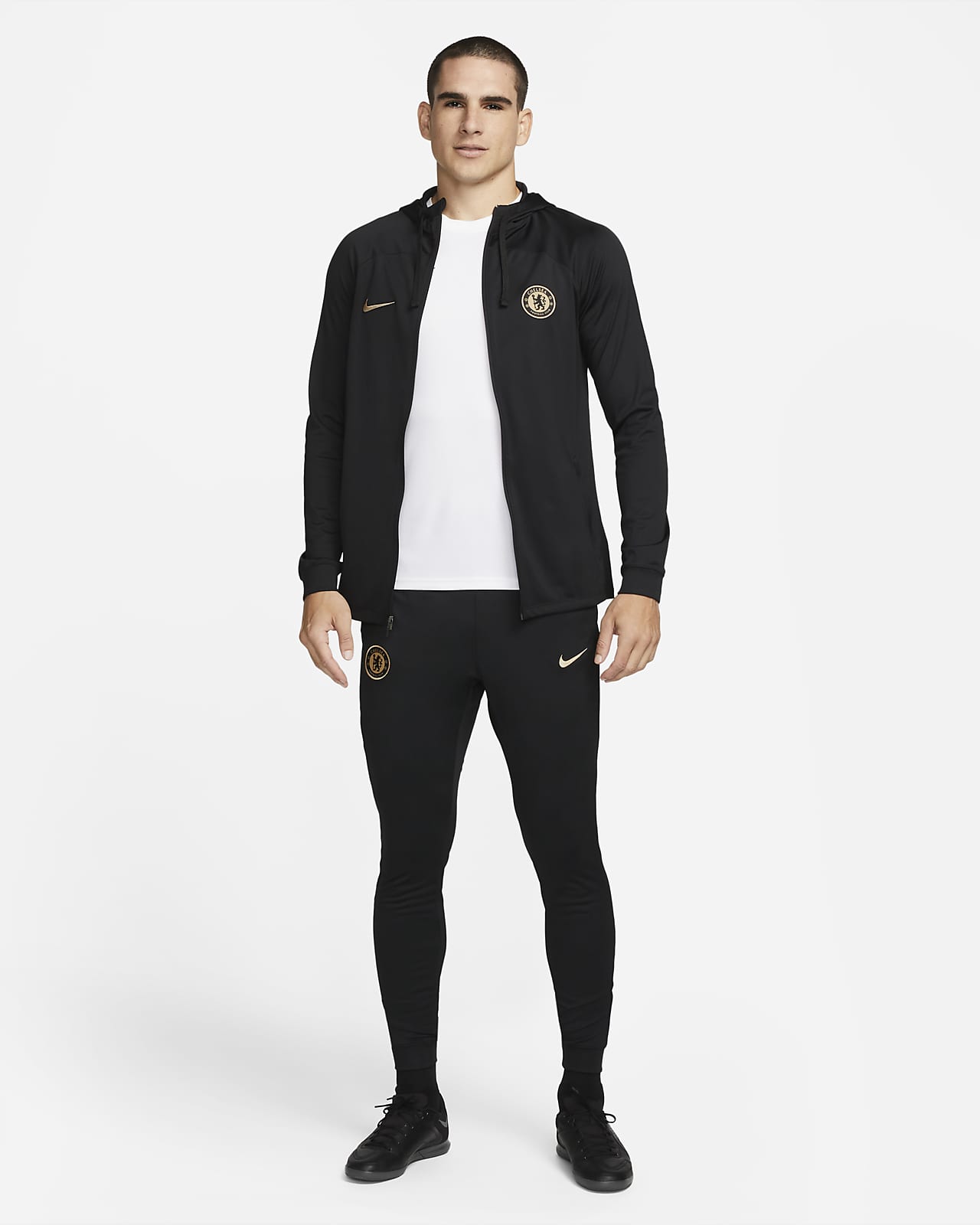 Chelsea FC Strike Men's Nike Dri-FIT Knit Track Jacket.