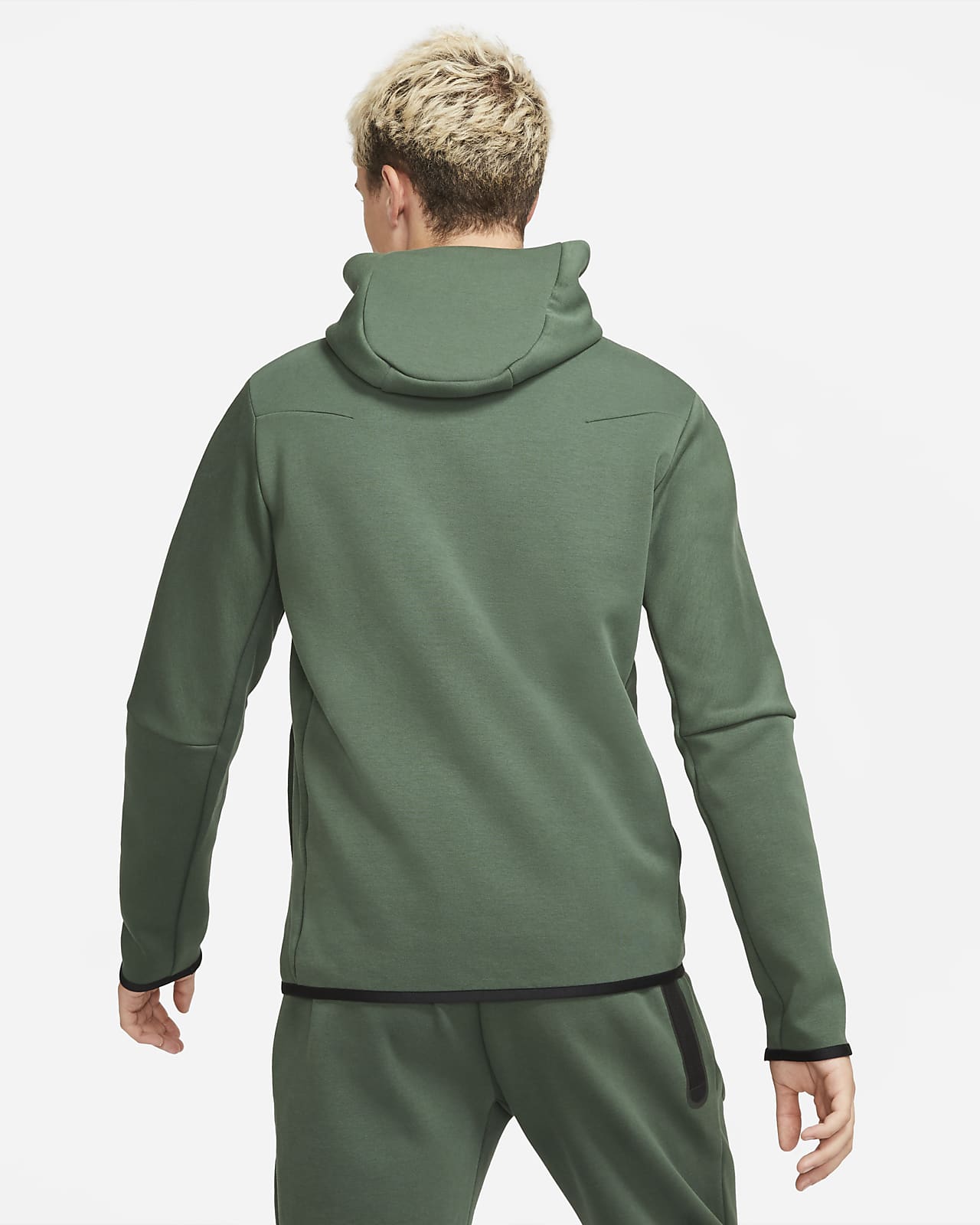 nike sportswear tech fleece green