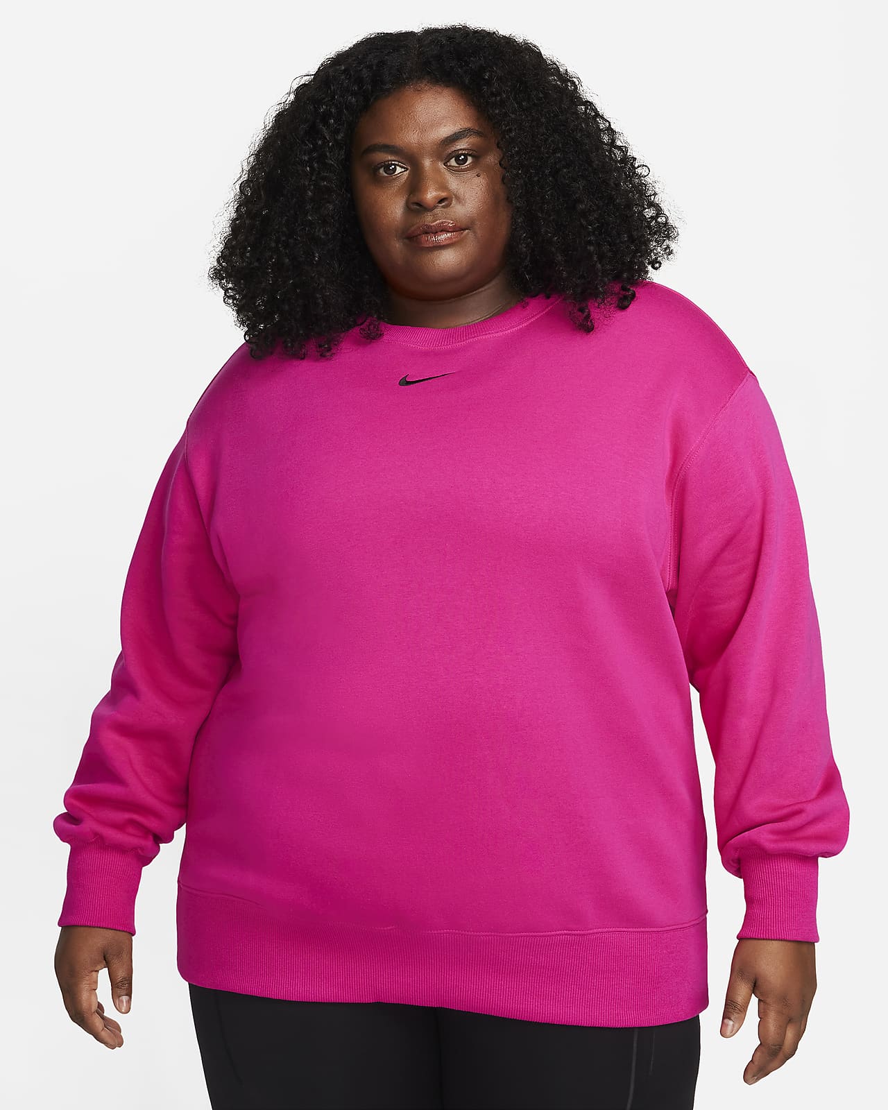 Brand Love Oversized Crew Neck Women's Sweatshirt