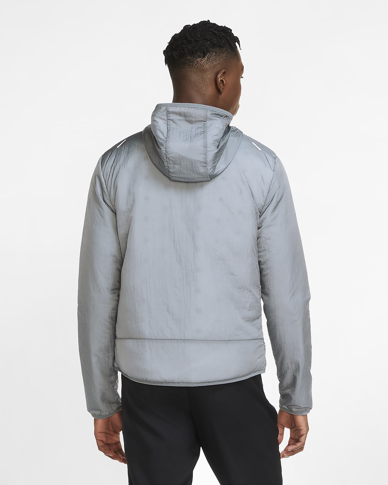 nike grey running jacket