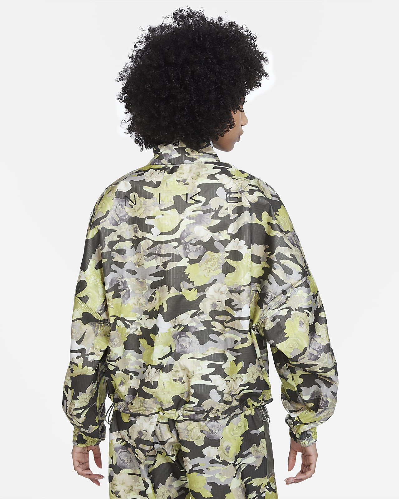 nike woven camo jacket