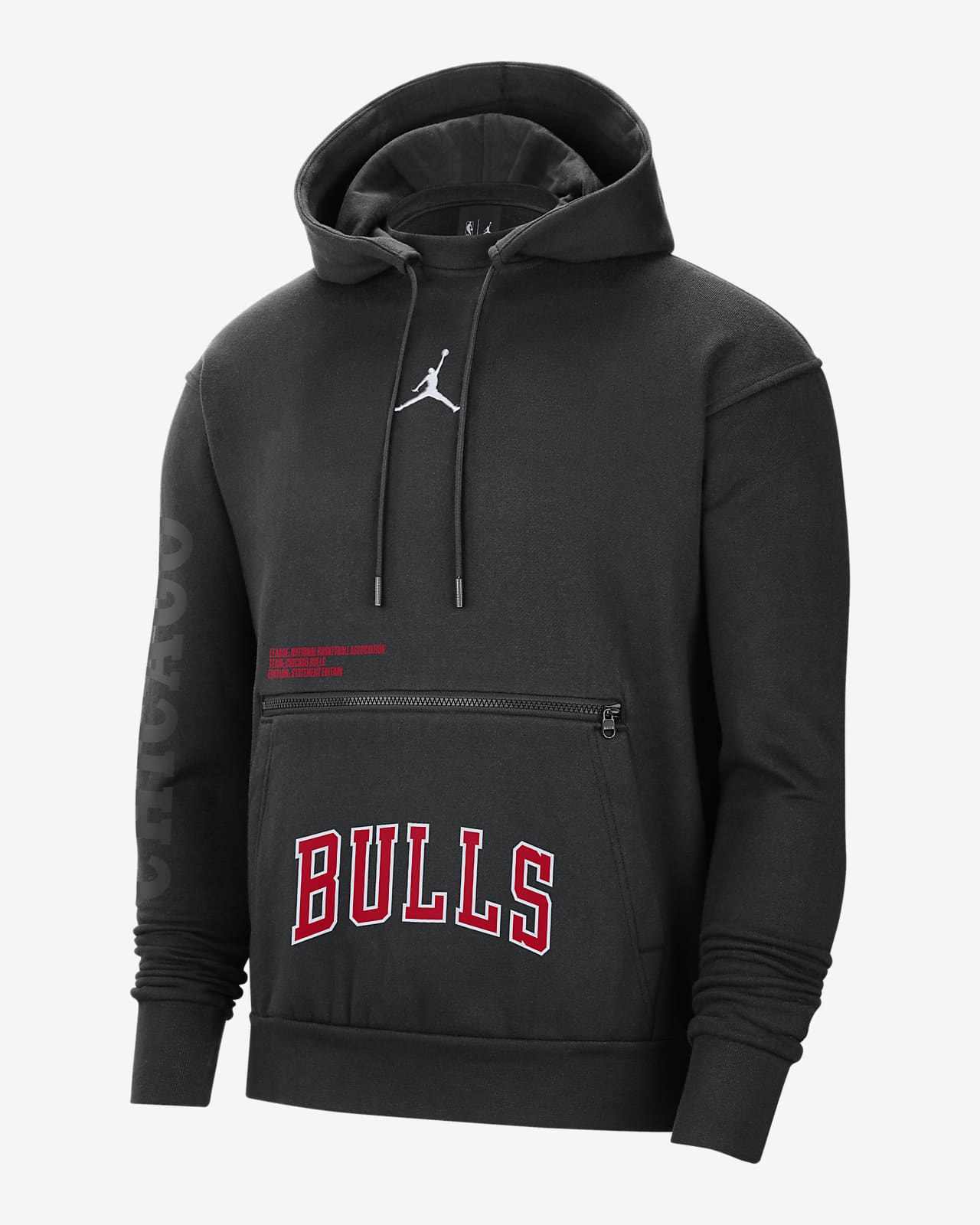 Sudadera con gorro sin cierre tejido Fleece Jordan NBA para hombre Chicago Bulls Courtside Statement Edition. Nike.com
