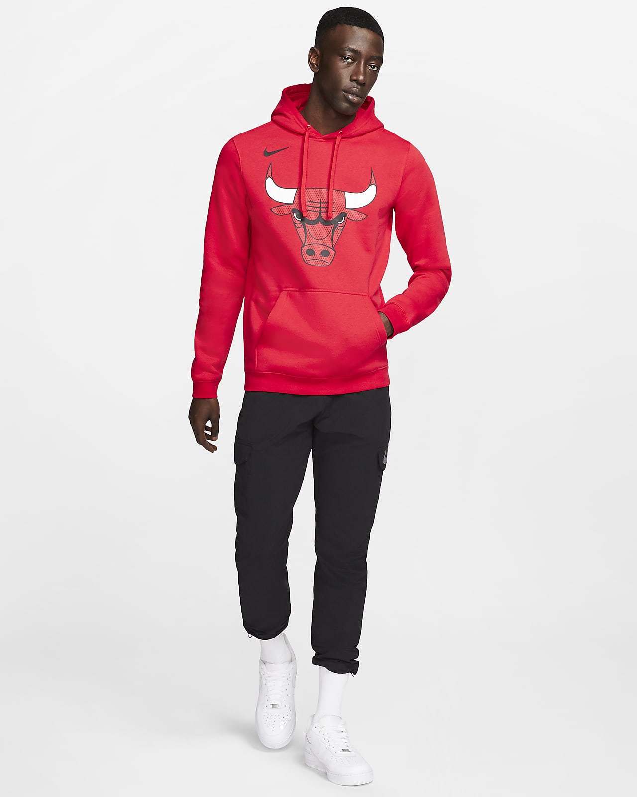 bulls hoodie nike