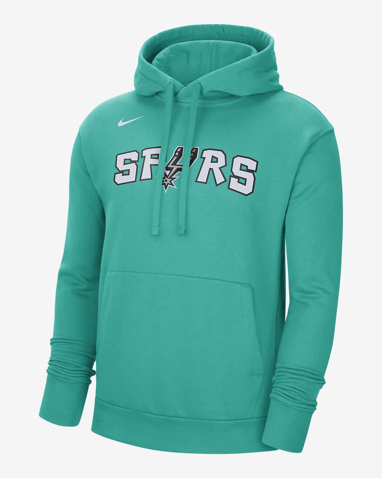 Sudadera con gorro sin cierre de tejido Fleece Nike de la NBA para hombre San Antonio Spurs City Edition