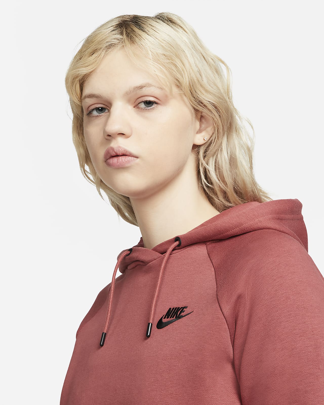 Nike Sportswear Essential Womens Fleece Pullover Hoodie Nike At