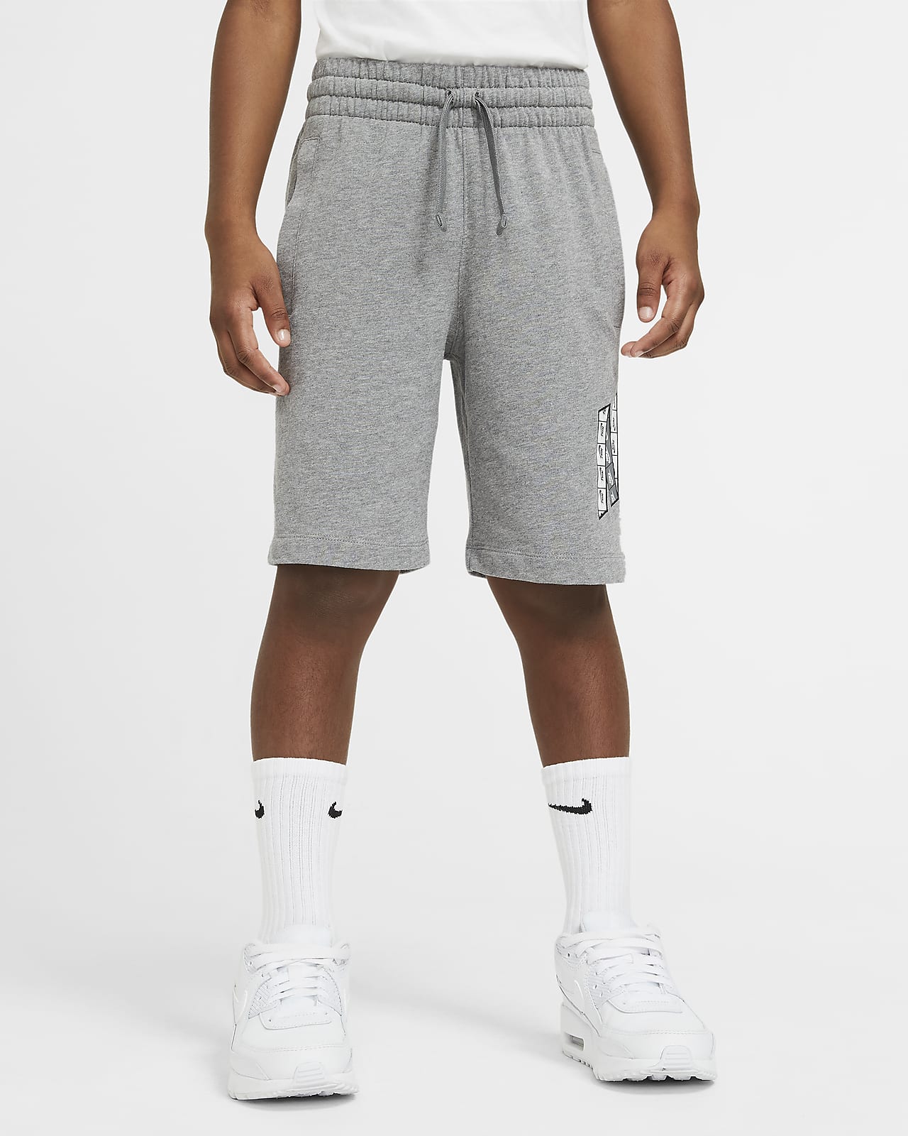 grey nike jersey shorts